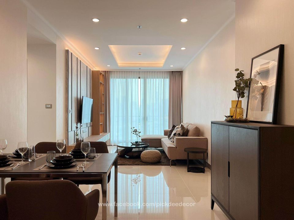 For Rent 2 bedrooms Supalai Oriental Sukhumvit 39 Luxury Condo Near BTS Phrom Phong Fully furnished Ready to move in